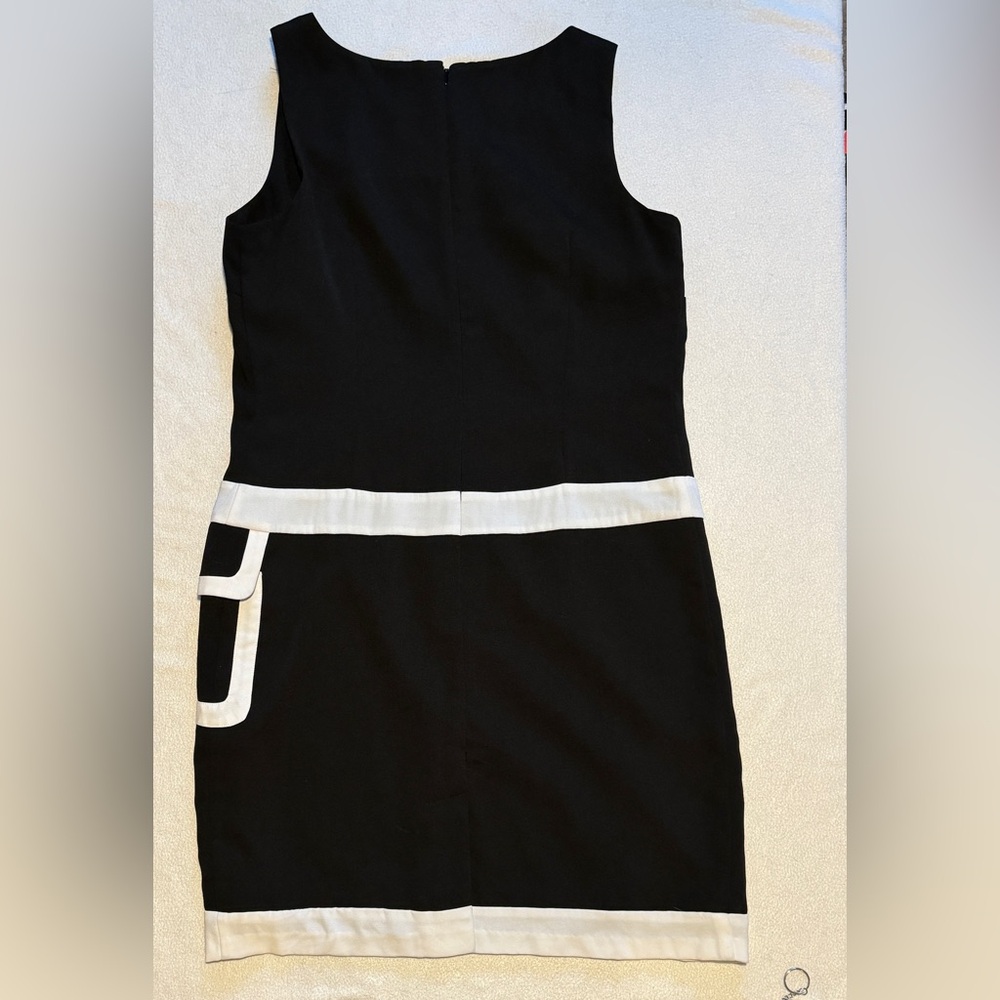 (12) Metrostyle 1950’s Throwback. Black & White Summer Work or Party Dress